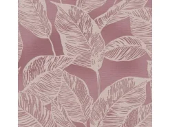 Bricoflor Malve Tapete mit Blätter Muster Skandinavische Vliestapete in Leinenoptik Tapete in Mauve für Wohnzimmer