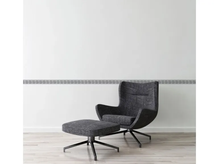Bricoflor Mäander Tapeten Bordüre Selbstklebende Tapetenbordüre im antiken Griechischen Stil Vlies Wandbordüre mit Vinyl für Badezimmer und Flur