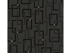 Bricoflor Moderne Tapete anthrazit Schwarz Geometrische Vliestapete mit Muster aus Vinyl Schwarze Wandtapete Ideal für Wohnzimmer und Küche