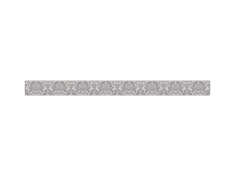 Bricoflor Neobarock Tapeten Bordüre Selbstklebend Wand Bordüre in Creme und Grau Ornament Tapetenborte mit Vinyl Ideal für Schlafzimmer und Badezimmer