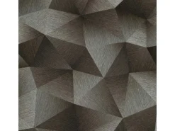Bricoflor Schwarze Tapete Grafisches Muster Metallic Vliestapete mit Dreieck Muster Vlies Mustertapete Geometrisch Ideal für Büro und Wohnzimmer