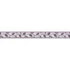 Bricoflor Selbstklebende Tapetenbordüre in Lila Blätter Bordüre Ideal für Küche und Badezimmer Florale Wandbordüre aus Vlies und Vinyl
