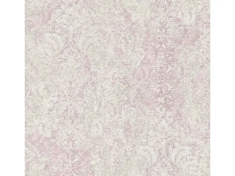 Bricoflor Shabby Tapete in Weiß Rosa Esszimmer und Schlafzimmer Vliestapete mit Vintage Ornament Nostalgische Vlies Mustertapete mit Vinyl Romantisch