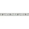 Bricoflor Tapete Französische Lilie Blumen Tapetenbordüre in Schwarz Weiß Ideal für Badezimmer und Küche Vintage Wand Bordüre Selbstklebend