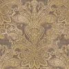 Bricoflor Tapete Orientalisches Muster Paisley Vliestapete mit Ornamenten Braun Gold Ideal für Wohnzimmer und Schlafzimmer