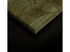 Bricoflor Wandbild Regenwald Wohnzimmer Bild Olivgrün Leinwand Dschungel Motiv Im Vintage Stil 90 X 60 Cm Quer