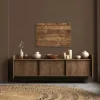 Bricoflor Wandbild Rustikal Braun Leinwandbild In Holzoptik 90 X 60 Cm Bild Mit Eiche Im Landhausstil Ideal Für Wohnzimmer