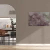 Bricoflor Wandbilder Altrosa Grau Aquarell Bild Abstrakt Für Jugendzimmer Und Schlafzimmer Deko Leinwandbild In 90 X 60 Cm