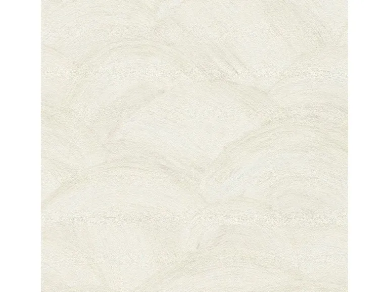 Bricoflor Weiße Vliestapete mit Wellenmuster Modern Helle Tapete Gemalt in Creme Ideal für Badezimmer und Schlafzimmer