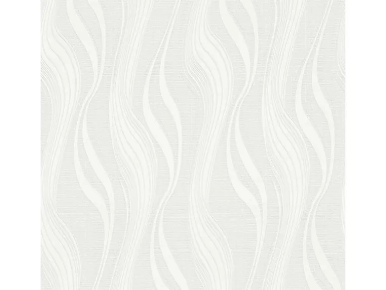 Bricoflor Wellenmuster Tapete Hell Geschwungene Linien Vliestapete mit Vinyl Modern Vlies Mustertapete Schlicht Ideal für Wohnzimmer und Schlafzimmer