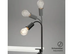 Briloner Klemmleuchte Krampo Schwarz