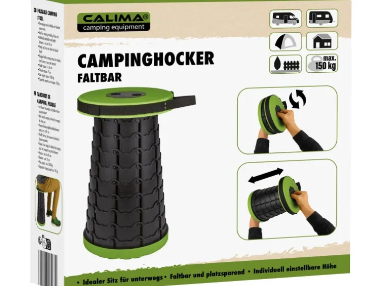 Calima Campinghocker Faltbar Höhenverstellbar ø 25 cm