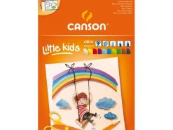 CANSON Kids Farbiges Zeichenpapier Glatt A4 10 verschiedene Farben 10 Blatt