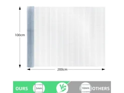 CCLIFE Hühnerzaun Geflügelnetz 6.3mm Maschenweite 100cm Höhe 2m Länge Verzinkt Silber