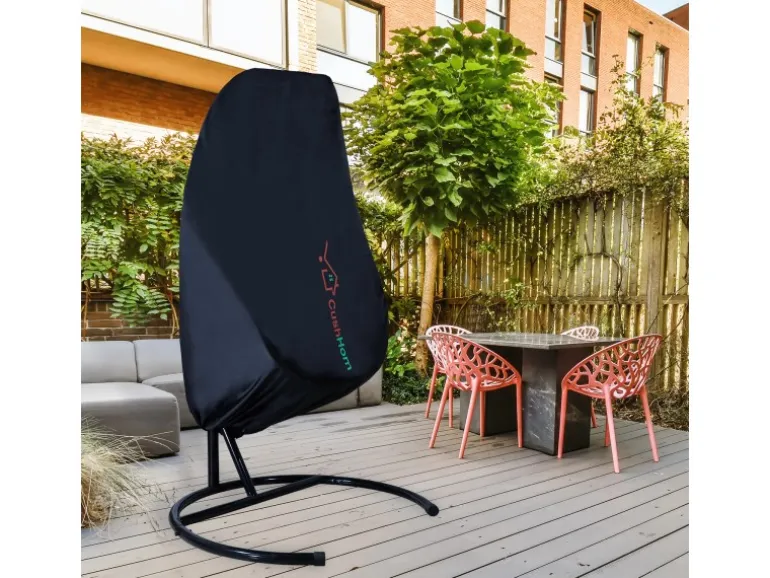 CCLIFE Hängesessel Abdeckung 190x145cm Schutzhülle für Hängesessel Winddicht UV Beständiges