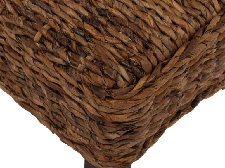 CHEFGASTRO Esszimmerstuhl 2er-Set Korbstuhl Stuhl Bananengeflecht 93x47x43cm Sitzhöhe 47cm Hell Ohne Kissen