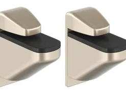 Clip Regalbodenträger Maxi für 4 mm - 24 mm Nickel gebürstet