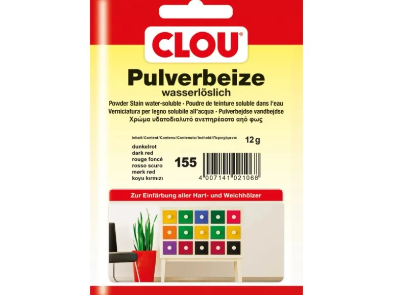 Clou Pulverbeize Dunkelrot 12 g