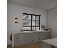 Cocoon Home Concepts Holz Jalousien 110 x 175 50mm Lamellen Schwarz