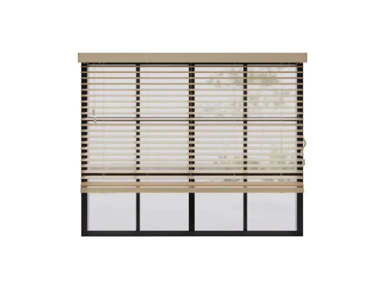 Cocoon Home Concepts Holz Jalousien 90 x 130 50mm Lamellen Naturel