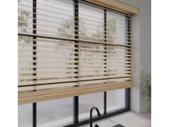 Cocoon Home Concepts Holz Jalousien 100 x 240 50mm Lamellen Naturel
