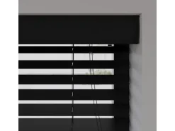 Cocoon Home Concepts Holz Jalousien 220 x 175 50mm Lamellen Schwarz