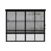 Cocoon Home Concepts Holz Jalousien 80 x 175 50mm Lamellen Schwarz