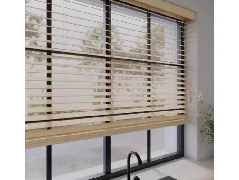 Cocoon Home Concepts Holz Jalousien 110 x 240 50mm Lamellen Naturel