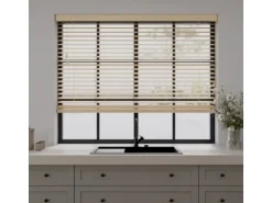 Cocoon Home Concepts Holz Jalousien 110 x 175 50mm Lamellen Naturel