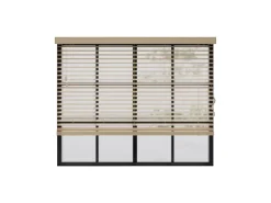 Cocoon Home Concepts Holz Jalousien 110 x 130 50mm Lamellen Naturel