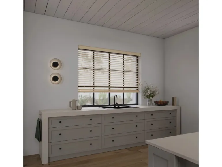 Cocoon Home Concepts Holz Jalousien 100 x 130 50mm Lamellen Naturel
