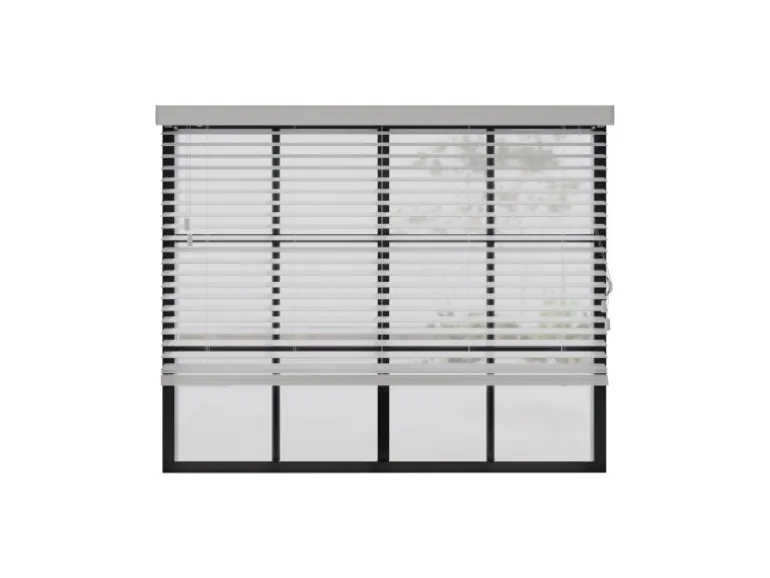 Cocoon Home Concepts Holz Jalousien 200 x 175 50mm Lamellen Weiß