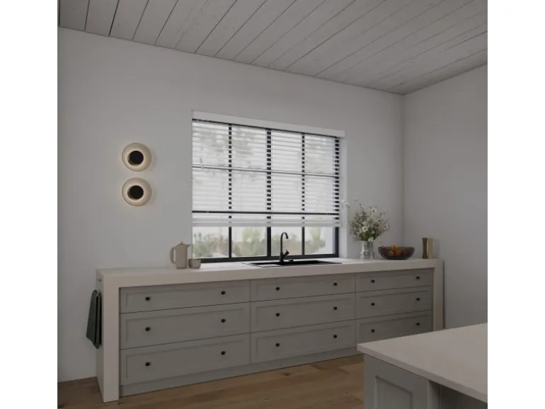 Cocoon Home Concepts Holz Jalousien 70 x 240 50mm Lamellen Weiß