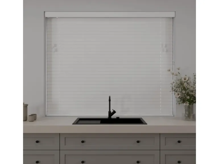 Cocoon Home Concepts Holz Jalousien 70 x 240 50mm Lamellen Weiß