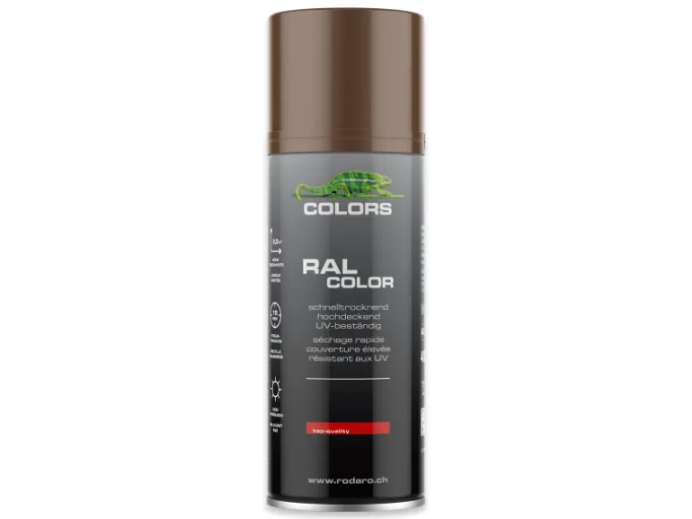 COLORS Sprühlack 400ml RAL8011 Nussbraun Glanz
