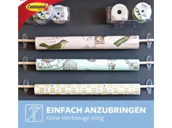 Command Haken-Set Mittelgroß Transparent 6 Stück