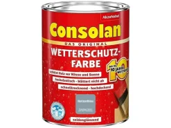 Consolan Wetterschutzfarbe Horizontblau Seidenglänzend 750 ml
