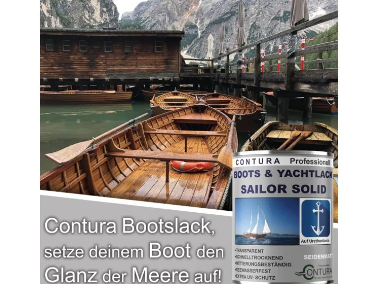 Contura Boots & Yachtlack Bootslack Holzlack Hartlack Klarlack 250ml Seidenmatt