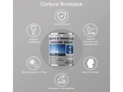 Contura Boots & Yachtlack Bootslack Holzlack Hartlack Klarlack 2,5 Liter Glänzend