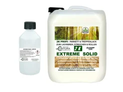 Contura 2K Parkett & Treppenlack mit Härter Extreme Solid Holzlack Möbellack Glänzend 5 Liter