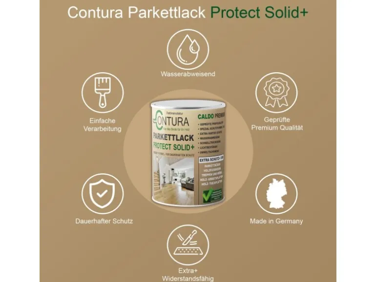 Contura Premium Protect Parkettlack Treppenlack Dielenlack Fußbodenlack Glänzend 10 Liter