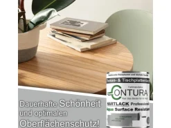 Contura Tischplattenlack Hartlack Treppenlack Lack & Universallack Grundierung Matt 375ml
