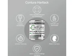 Contura Tischplattenlack Hartlack Treppenlack Lack & Universallack Grundierung Glänzend 375ml