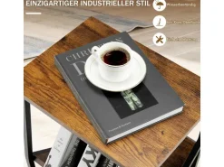 Costway Beistelltisch 3-Stufiger Plattenspielerständer Couchtisch