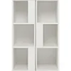 Costway 2er Set Bücherregal Aus Holz mit 3 Ebenen & Kippsicherung Weiß