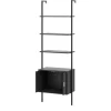 Costway 5-Stöckiges Leiterregal Bücherregal 60 x 35 x 184cm Schwarz