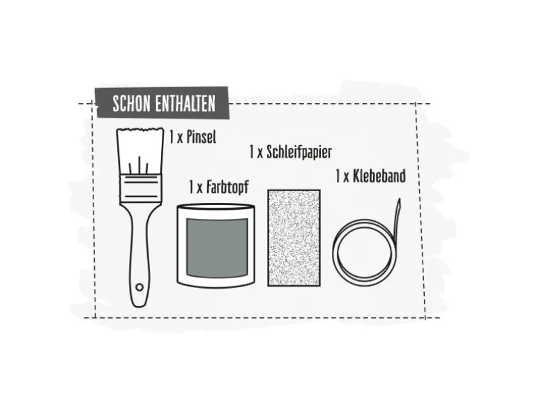 CREATE! by OBI DIY Farb-Set Blaugrau Satin Finish 125 ml