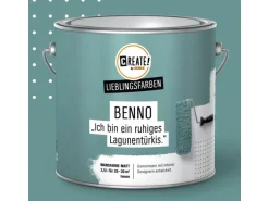 CREATE! by OBI Lieblingsfarben Wandfarbe Benno Lagunentürkis matt 2,5 l