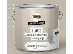 CREATE! by OBI Lieblingsfarben Wandfarbe Klaus Leinengrau matt 2,5 l