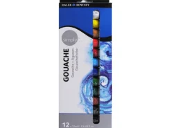 Daler-Rowney Simply Gouache-Set mit 12 x 12 ml Farbtuben